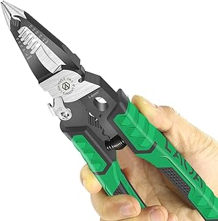 Multifunctional electric pliers 9 in 1 for pliers, screws, wire stripping, cable cutting, thread cutting, thread opening and separation of wires.. DIAYTAR NIGERIA: Your trusted e-commerce partner with extensive product choices and affordable delivery.