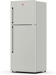 Two-door hoover refrigerator with freezer at the top, total capacity 490 liters, anti-giver function, silver color, HTR-H490-s model.. Shop without compromise at DIAYTAR NIGERIA, where quality, affordability, and quick delivery coexist.