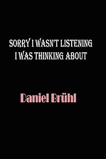 Sorry, I was not listening, I was thinking of the Daniel Brühl newspaper: lignone notebook, birthday present for lovers of Daniel Brühl, red design (composition book | 100 pages | 6x 9 inches).. DIAYTAR NIGERIA: Where shopping dreams come true with budget-friendly prices and nationwide shipping.