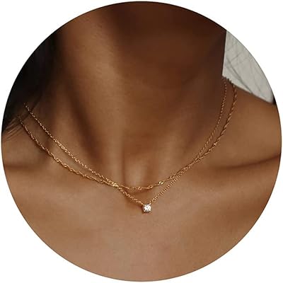 Diamonds necklace for women, elegant 14 -carat gold -plated necklace, Simple long necklace in diamond and cubic zirconia for women, fashionable gold necklace, jewelry gifts for girls.. DIAYTAR NIGERIA makes quality accessible with our extensive catalog and competitive delivery rates.