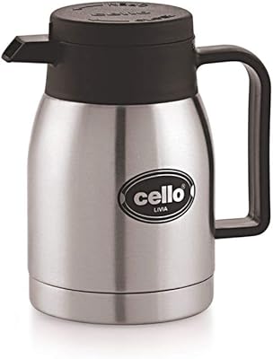 Double wall carafe in stainless steel Cello livia, isolated, 500 ml, 1 room, silver.. Discover more ways to save — every day on DIAYTAR Nigeria.