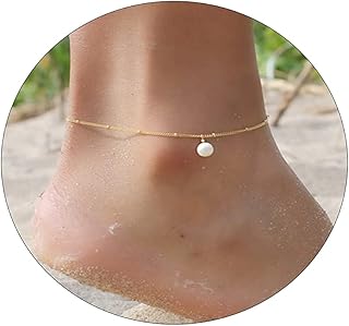 Elegant ankle bracelets for women, 14 -carat gold plated, pretty trombone, ankle bracelet in layers, star, moon, snake, beach, daily jewelry, gift.. DIAYTAR NIGERIA makes quality accessible to all with our affordable prices and quick delivery service.