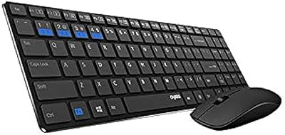 Combo keyboard and wireless Rapooo 9300m Multimode connectivity 3.0/4.0/2.4 GHz Keyboard and ultra-fine-Arabian-Arab mouse in the black world.. Shop with purpose at DIAYTAR NIGERIA and receive your purchases at unbeatable prices within the week.