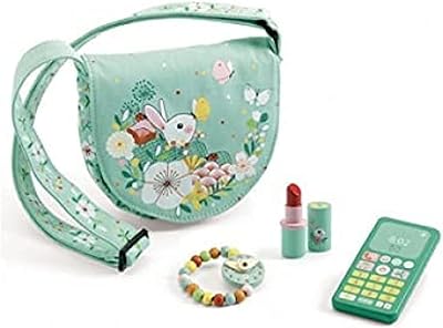 Djeco 36685 Backpack and Imitation Accessories Lucy in Multicolored Plush.. DIAYTAR NIGERIA: Where every shopping need is met with affordable prices and timely delivery.
