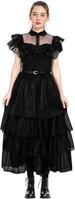 Wednesday Addams Women Adult Dresses A Black Gothic Piece Lolita Halloween Cosplay evening dress.. From fashion to electronics, DIAYTAR Nigeria brings it all to your doorstep — fast, easy, and affordable.
