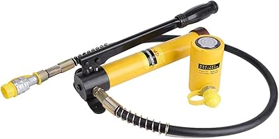 Hydraulic jack kit 10T + manual hydraulic hand pump set, mini industrial hydraulic cylinder, lifting handle tool, hydraulic jack for cars repair, hydraulic jack for trucks.. DIAYTAR NIGERIA connects you with endless possibilities through our affordable e-commerce platform.