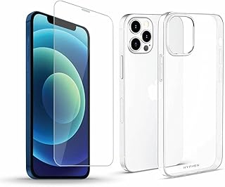 Hyphen Aire Transparent Glass Glass Case Ultra Smooth 2 in 1 Compatible with 12/12 Pro iPhone (6.1 inch) _Clear.. DIAYTAR NIGERIA: Redefining online shopping with unbeatable prices and consistent delivery times.