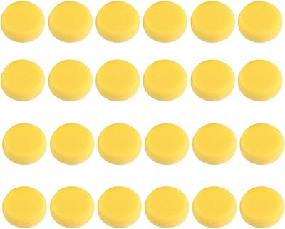 24 pieces sponge of Synthetic Syosi Yellow Syosi Round for Watercolor.. DIAYTAR NIGERIA: Revolutionizing how Nigerians shop with affordable prices and prompt delivery services.