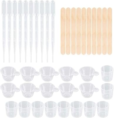 Kit for manufacturing candles in UV epoxy resin, 40 cups to measure, craft sticks and fingers gloves (set A).. Nigeria's most diverse e-commerce platform delivers quality and affordability to your doorstep in 5-8 days.