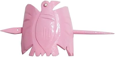 Salvus App Solutions Pink Hair Barrette Handmade with Bâton.. Your digital shopping destination, DIAYTAR NIGERIA combines variety with affordability and quick delivery.