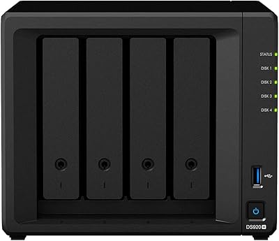 Serveur nas synology diskstation ds920+ pour processeur celeron, 8 go ddr4, 1 to ssd m.2, 64 to, synology dsm os.. DIAYTAR NIGERIA delivers happiness in 5-8 days with our affordable and diverse product range.