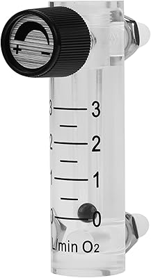 Gas flow meter from 0 to 3 liters per minute with air regulation valve.. DIAYTAR Nigeria: Discover more, spend less, and enjoy delivery within 5–8 days.
