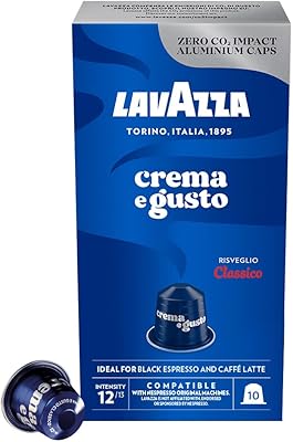Lavazza Gusto Classic Crema capsules, aluminum coffee capsules compatible with Nespresso machines, pack of 10.. Embrace a new era of online shopping with DIAYTAR NIGERIA's extensive range and budget-friendly prices.
