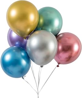 50 12 -inch latex festive balloons with thick shiny chrome helium for wedding.. Enjoy deals you can’t resist and delivery you can trust — DIAYTAR Nigeria.