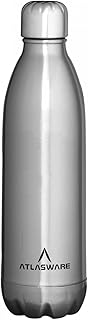 Stainless steel atlasware vacuum bottle, 500 ml - matt steel.. DIAYTAR NIGERIA makes online shopping accessible with our budget-friendly prices and reliable shipping.