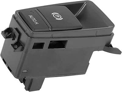 Parking control switch with motorbike handbrake button, for BMW X5 2007-2013, plastic, metal, black.. DIAYTAR NIGERIA brings the marketplace experience online with affordable and reliable delivery service.