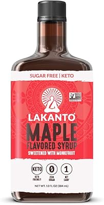 Lakanto sugar -free maple syrup - sweetener with monk fruit, keto compatible, vegan, 1 g of net carbohydrates, pancakes, waffles, oatmeal, coffee, tea, granola, frosting, vinaigrette, 384 ml.. Navigate through thousands of products at pocket-friendly prices with DIAYTAR NIGERIA's easy-to-use platform.