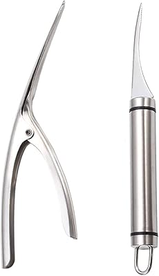 Shrimp knife in stainless steel + shrimp peeler, shrimp line tool to easily remove fish scales, shrimp shells and feathers, kitchen tools (the most recent 2021).. Get more for less on DIAYTAR Nigeria — Nigeria’s favorite e-commerce platform.