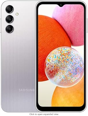 Double Sim Samsung Galaxy A14 4G cell phone with 4 GB of RAM and 128 GB of internal memory - Middle East version - Silver Color.. Quick delivery. Quality products. Great deals. That’s DIAYTAR Nigeria.