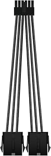 RTX 3.0 Series 12 pins towards double 8 pins Nvida Graphics extension cable 3070/3080/3090 16AWG for NVIDA PCIe Male Male Male with extension Power cable for PC (black).. Shop with purpose at DIAYTAR NIGERIA, where your money goes further and delivery is always prompt.