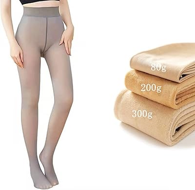 Tights lined with false fleece for women, transparent, transparent, hot, stretch, thick, high -waist, one -sized thermal pants... DIAYTAR NIGERIA combines the largest product selection with affordable prices and reliable delivery.