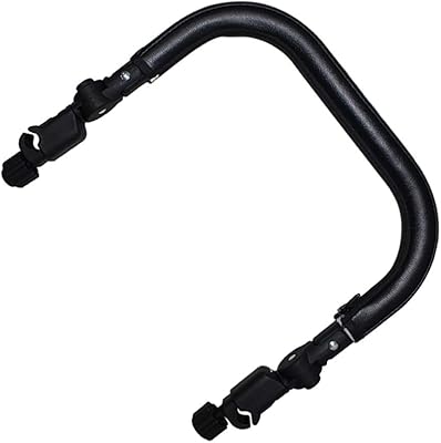 NOBESTI stroller bumper bar with armrest handle compatible with bbz yoyo yoyo in black leather.. Affordable online shopping is just a click away with DIAYTAR Nigeria.