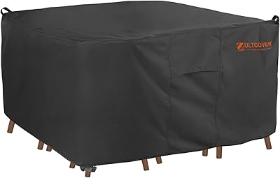Set of dining table for Squares Impermeable Squares outdoors Ultcover Smart Choice 74 inch, Black.. DIAYTAR NIGERIA: Your trusted marketplace that combines variety, affordability and reliable shipping.