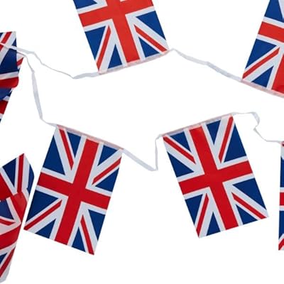 Banner in Union Jack polyester of 10 meters, coronation of King Charles III.. DIAYTAR NIGERIA: Where shopping dreams come true with budget-friendly prices and nationwide shipping.