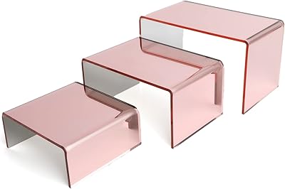 Acrylic presentors X-Flot Rose Gold (Lot of 6).. Spend less, get more — that’s the DIAYTAR Nigeria promise.