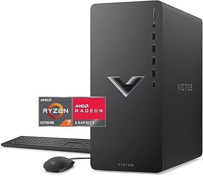 HP Victus HP game desktop, AMD Ryzen 7-5700g processor, Radeon RX 6600XT 8 GB graphics card (RTX 3060 surpasse), 32 GB of RAM, SSD PCIE 2 TO, WiFi 6, HDMI, 3x Displayport, Windows 11, Black.. DIAYTAR NIGERIA: Where affordable online shopping meets reliable delivery across Nigeria.