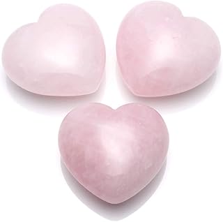 Rebuy Cristal Healing Quartz Natural Rose Heart Love Sculpted Palm Palm Chakra Reiki Balance Set of 3 Stones.. DIAYTAR NIGERIA: Where affordability meets reliability with thousands of products delivered promptly.