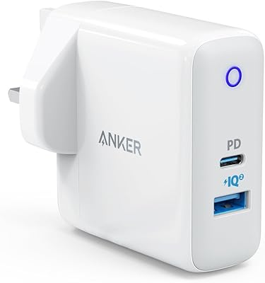 Anker USB-C wall charger, USB-C Compact 33 W charger with 2 USB-C ports with 15 W power supply and Poweriq 2.0, Powerport PD+2 for iPad Pro 2018, iPhone 11 and others.. DIAYTAR NIGERIA: Your trusted marketplace that combines variety, affordability and reliable shipping.