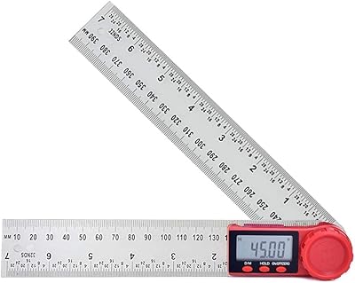 Amateur digital angle rule, digital stainless steel angle rule with major zero functions/locking/inversion (red).. With DIAYTAR Nigeria, everything is within reach — and within budget.