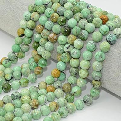 Farsite pearls, natural precious stones pearls, round green stone pearls for the manufacture of 6 mm 8 mm jewelry.. Save more, wait less — DIAYTAR Nigeria delivers faster than ever.