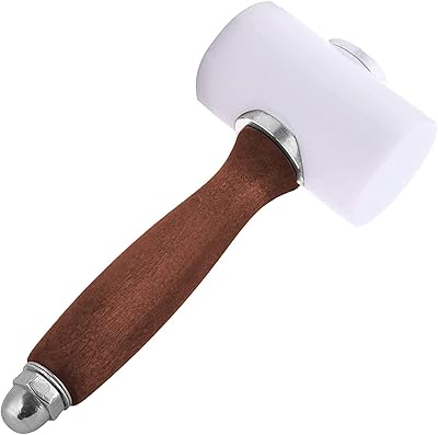 Handmade handmade leather hammer with wooden handle, nylon stamping tool in the shape of a t.. DIAYTAR NIGERIA: Bringing affordable shopping solutions with a diverse product catalog delivered nationwide.
