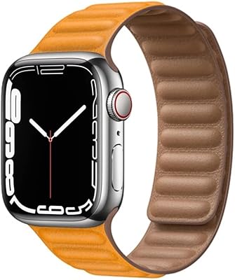 Dado leather magnetic loop bracelet compatible with Apple Watch Series 8 | 7 | 6 | 5 | 4 | 3 | SE, Trendy bracelet for iWatch.. DIAYTAR NIGERIA connects you with what you need at prices you'll love, delivered within 8 days.