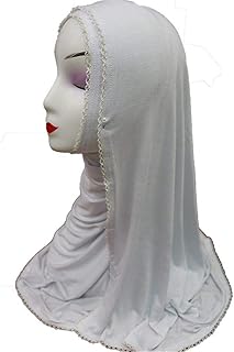 Light Light Ladies Sleeve United Color Cotton Cotton Color Arabic Arabic Scarves Fall and Winter Hijab (Color: White).. Browse, shop, and receive — DIAYTAR Nigeria keeps it simple.