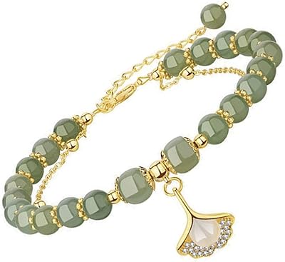 Revhq Hetian Gold Jade bracelet - Elegant and modern Feng Shui bracelet for women, single size, stone.. Skip the traffic, shop online — DIAYTAR Nigeria brings it to you.