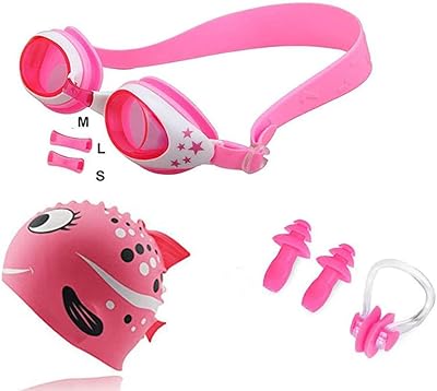 Nexcurio 5 in 1 swimming glasses with bath hat, pliers, earplugs, case-UV anti-fog protection without children, toddlers, boys and girls.. Experience the simplicity of DIAYTAR NIGERIA's extensive marketplace with delivery within 8 days.
