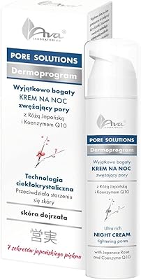 Ultra -rich night cream Ava to Japanese rose and Q10 enzyme, to tighten pores, cosmetics for skin, lighten discolor and hydrate mature skin, 50 ml.. Your complete e-commerce solution, DIAYTAR NIGERIA offers variety and value with nationwide shipping.