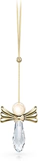 Swarovski angel -shaped pendant, cream and gold, with colorless crystals, from the Holiday Magic collection.. Your everyday shopping companion, DIAYTAR NIGERIA offers unbeatable value with nationwide delivery.