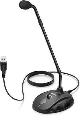 Computer microphone at Cygne Viven Collar, Mute button with LED indicator, USB microphone for Windows and Mac, perfect for games, youtube streaming and podcasting-k052.. Shop the smart way with DIAYTAR NIGERIA's extensive selection and budget-friendly nationwide delivery.