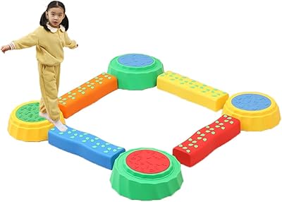Balance beam for children, 8 pieces of non -slip springboard for sensory children, Montessori balance board, gymnastics obstacle course for fitness equipment for gymnastics playground.. DIAYTAR NIGERIA brings the marketplace experience online with affordable and reliable delivery service.