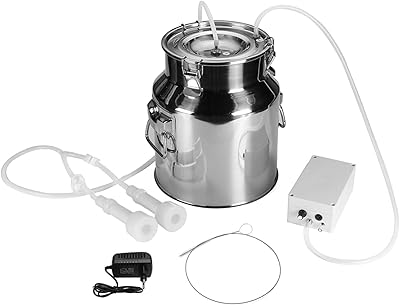 Pehub Traire Machine 14L Electric steel Machine Stainless steel Farm Cow Firm Goat Goat suction pump under vacuum bucket automatic milking equipment for cows and goats (color: for goat).. Shop from Nigeria's largest product selection at DIAYTAR, with budget-friendly prices and swift delivery.