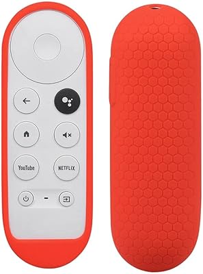 Flexible non -slip Silicone protective cover Soldot compatible with the Google Chromecast 2020 voice remote control (red).. DIAYTAR NIGERIA: Connecting Nigerians with their needs through affordable prices and 5-8 day shipping.