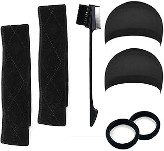 GOODERN 7 in 1 tape of flexible wig tank strip of extensible cotton wigs with wigs of wig brush elastic hair adjustable non-slip wigs strip wig holding the band installation kit for women men hairstyle-black.. Your complete marketplace solution, DIAYTAR NIGERIA offers unbeatable value with delivery within the week.