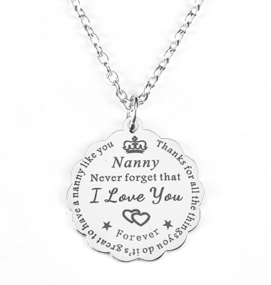 Nanny gifts Nan necklace for grandmother, gifts from grandchildren at the nanny, birthday gifts for Mother's Day, Christmas present for grandmother.. DIAYTAR NIGERIA: Redefining e-commerce with affordable prices and reliable nationwide shipping.