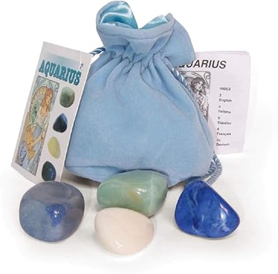 Set of precious crystal stones Aquarius - Amazonite, Blue Agate, Calcédon, blue Howlite - Reiki loaded - Astrological sign of the zodiac.. Shopping made simple with DIAYTAR NIGERIA's vast selection and budget-friendly nationwide delivery.