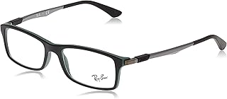Mount of non-polarized rectangular glasses Ray-Ban for men 0rx7017 black on 54 mm green, black on green/demonstration glasses, 54 mm.. Transform your online shopping experience with DIAYTAR NIGERIA's affordable and diverse marketplace.