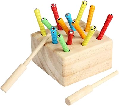 Toyandona 1 set of magnetic wooden educational toys to catch insects, Montessori toys, look-to-watch coordination, educational toys for toddlers.. DIAYTAR NIGERIA: Where every purchase is affordable and delivery is always within a week.
